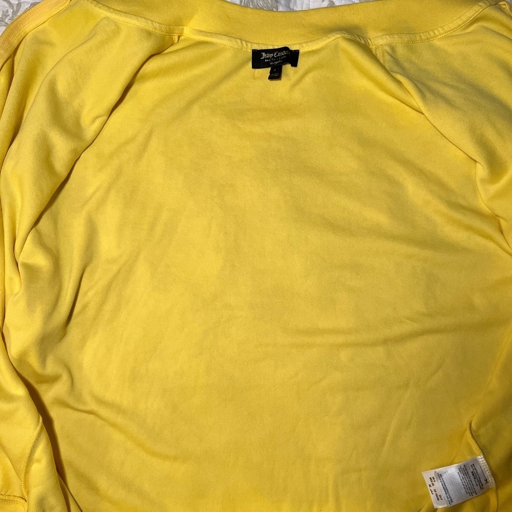 NWT Juicy Couture Black Label Terrycloth Oversized Track Jacket, size small Y2K - Picture 7 of 11